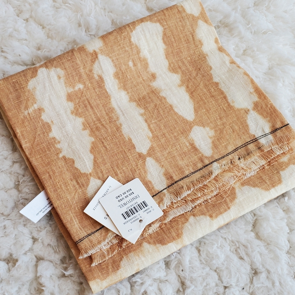 Anthropologie Marigold Linen Dish Towel - Sunrise - Picture 4 of 9